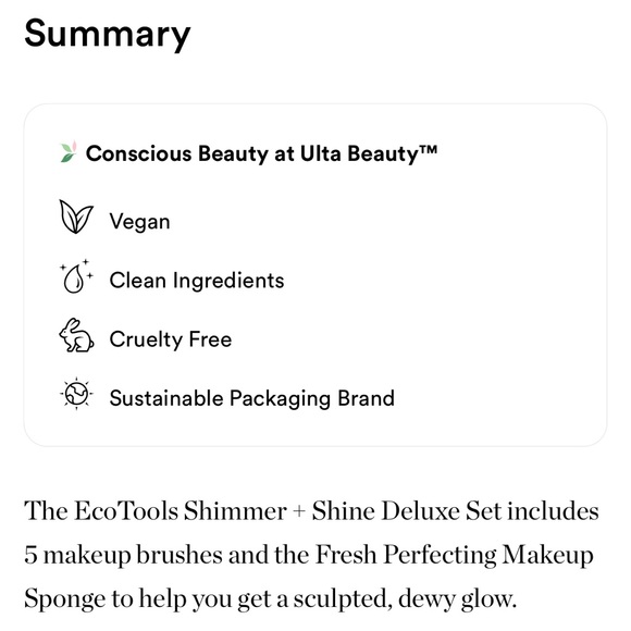 Limited Edition Shimmer + Shine ~ 7-Piece Makeup Brush & Sponge Gift Set ~ NEW - Picture 4 of 8